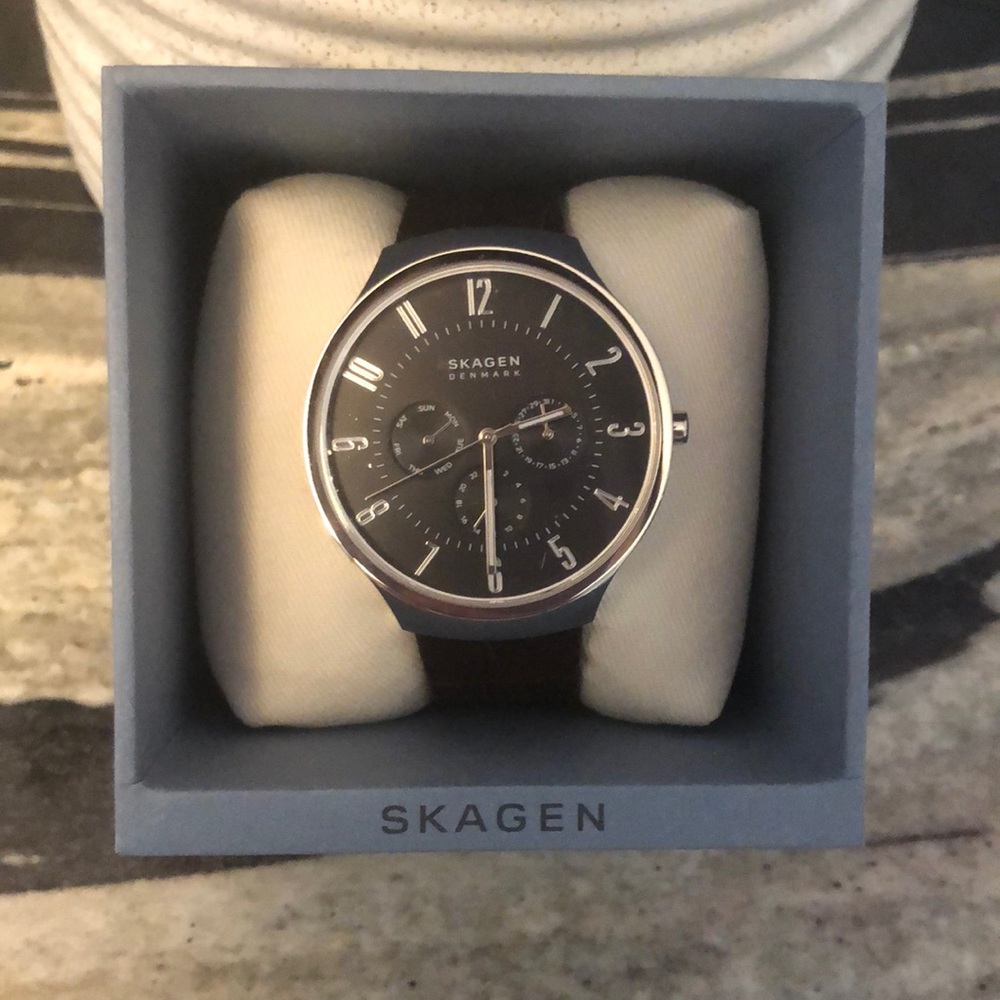 Skagen Men’s Watch Grenen Leather